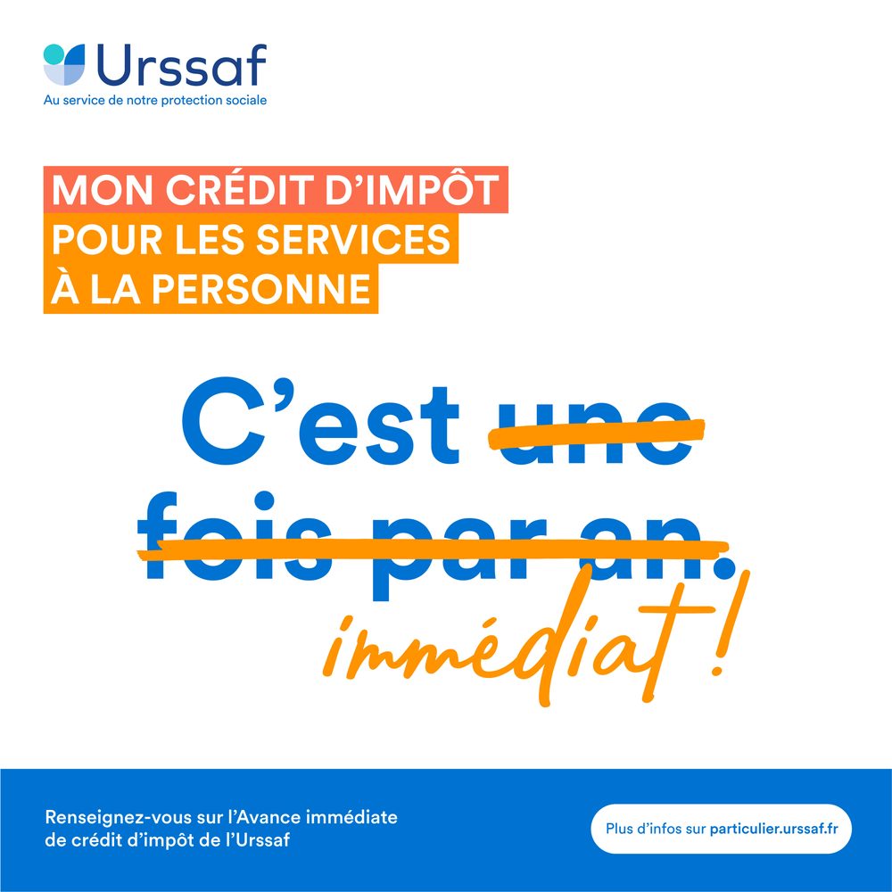 Urssaf : l’avance immédiate de crédit d’impôt